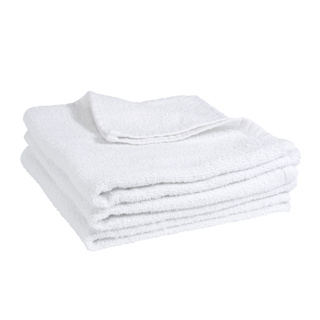 Master bath towel, 100% cotton, white, 24x44"