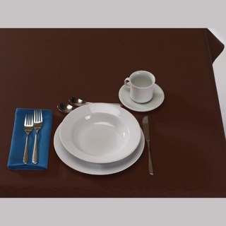 Nappe de table, chocolat, 44x44''