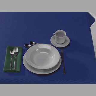 Tablecloth, navy, 44x44"
