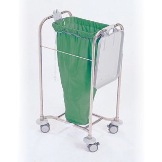 Nylon laundry bag tapered, green, 30x36"