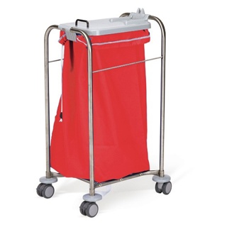 Nylon laundry bag, red, 30x40"