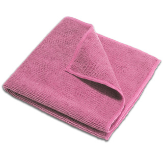 Microfiber cloth, pink, 14x14"