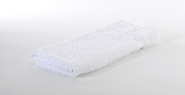 Premiere hand towel, 86/14% cotton/polyester, white, 16x27"