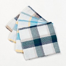 Dish cloth, 80/20 cotton/polyester, multi-color, 14x14"