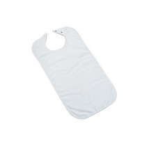Terry clothing protector with snaps, white, 18x36"