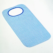 PermaPrint clothing protector with snaps, gingham, 45x90cm