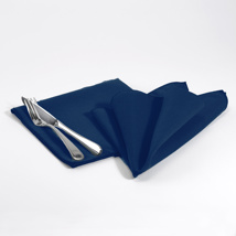 Serviette de table, bleu marine, 18x18"