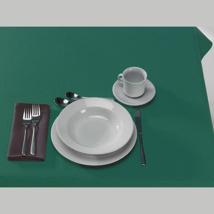 Tablecloth, forest green, 44x44"
