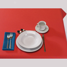 Tablecloth, red, 44x44"