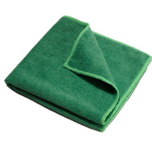Microfiber cloth, green, 14x14"