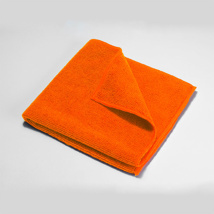 Microfiber cloth, orange, 14x14"