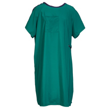 Solus behavioural gown with front pocket, green