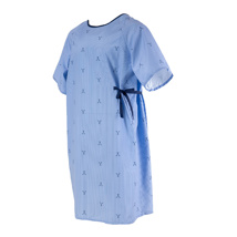 Solus patient gown, blue nightingale