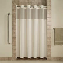 Shower curtain, beige mystery, 71x74"