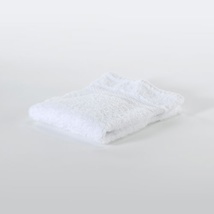 Premiere washcloth, 86/14% cotton/polyester, white, 13x13"