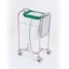 Vinyl laundry bag with green topper, green, 28x36"